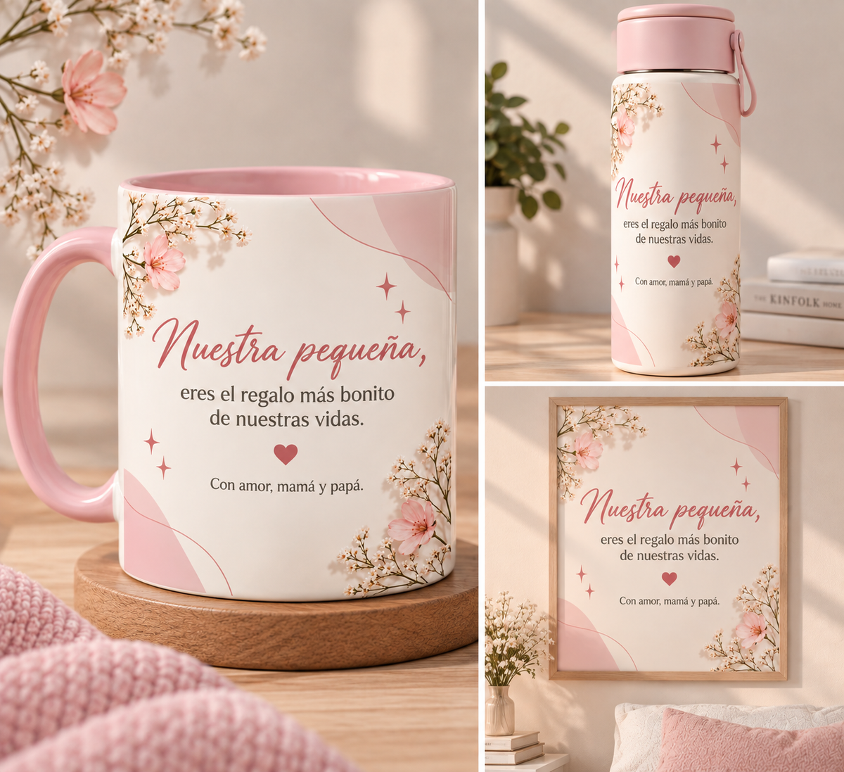 Diseño Digital Personalizado "Nuestra Pequeña" – Descarga Inmediata