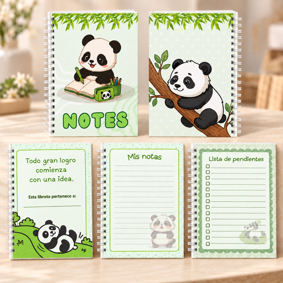 Notes panda kawaii